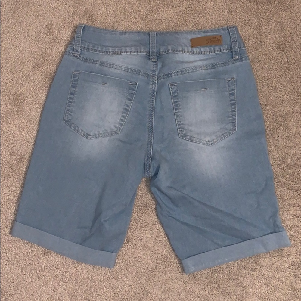 Blue Red Roses Shorts - Picture 2 of 4